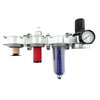 All Tool Depot 1/2" NPT MID FLOW 4 Stages Filter Regulator Coalescing Desiccant Dryer System (AUTO DRAIN) F-FLMR864NA